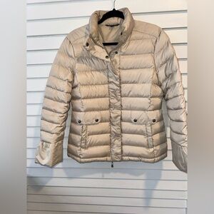 Brooks Brothers Cream Puffer Jacket